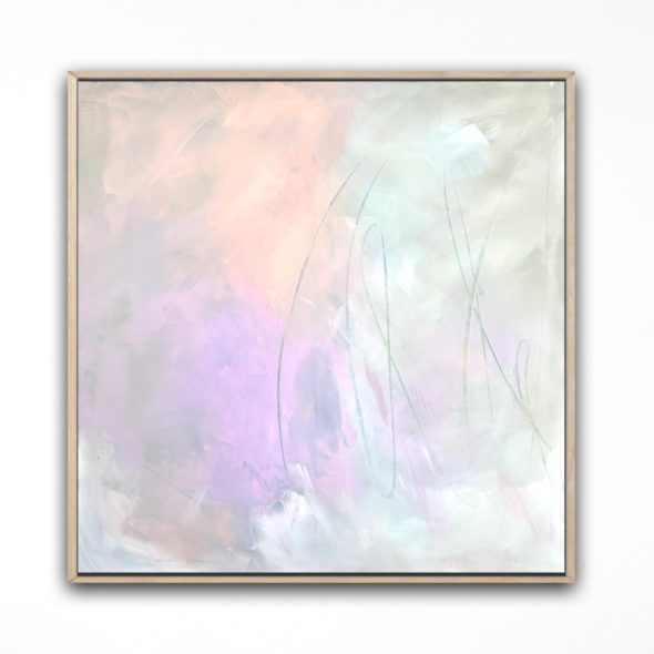 “Pink Heaven” / “Ružové nebo", 80x80 cm, akryl na plátne